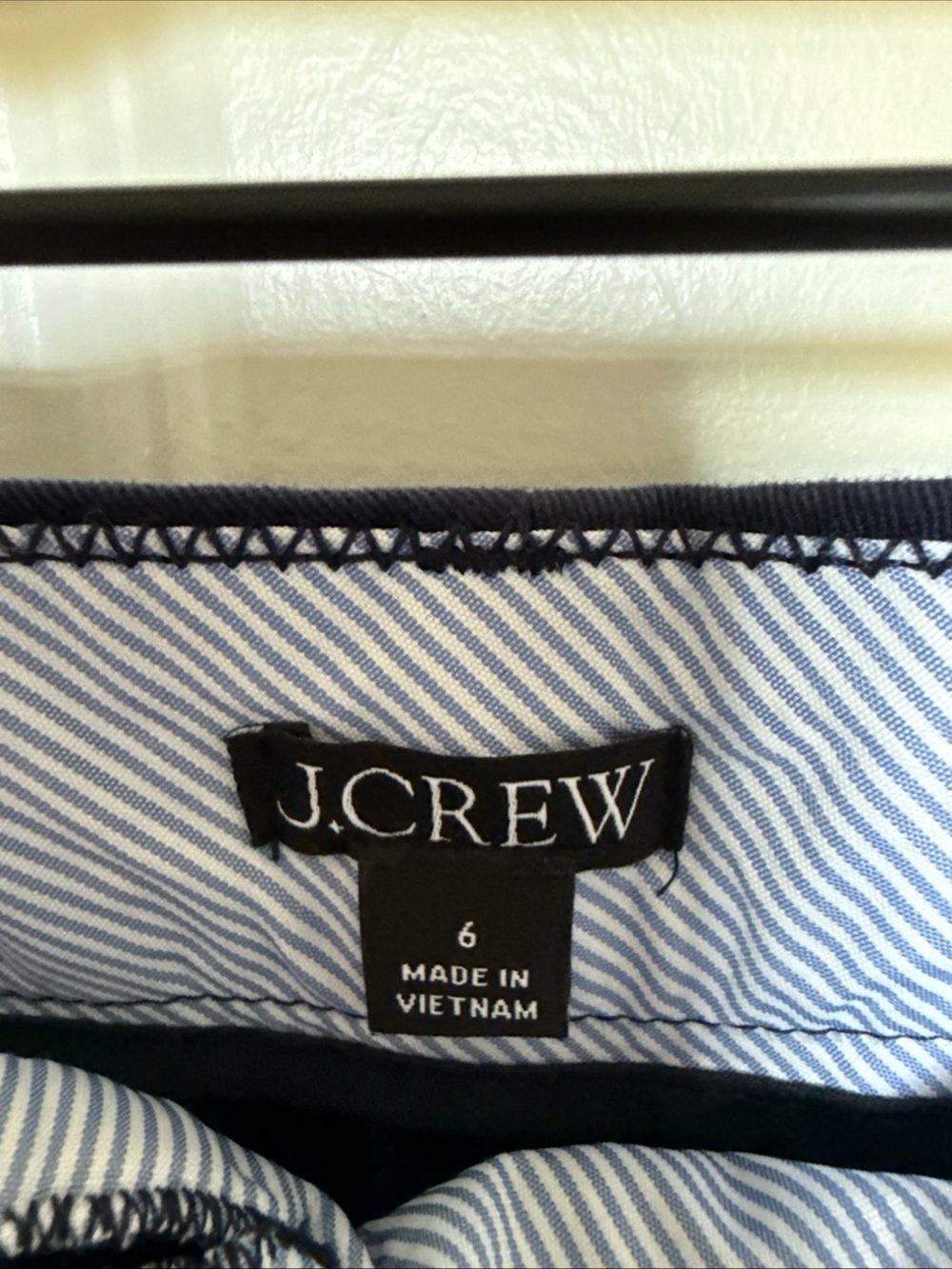 J Crew Tailored Womens Shorts Navy Blue Sz 6 Dressy Preppy Nautical - Picture 2 of 6